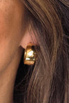 Chunky Gold Hoop Earrings