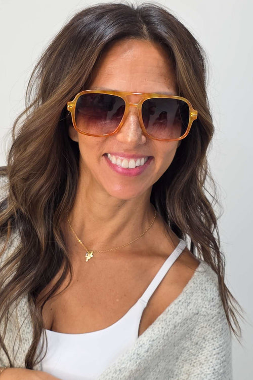 Natalie Oversized Aviator Sunglasses