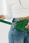 Wonderlust Woven Dual Pouch Wristlet