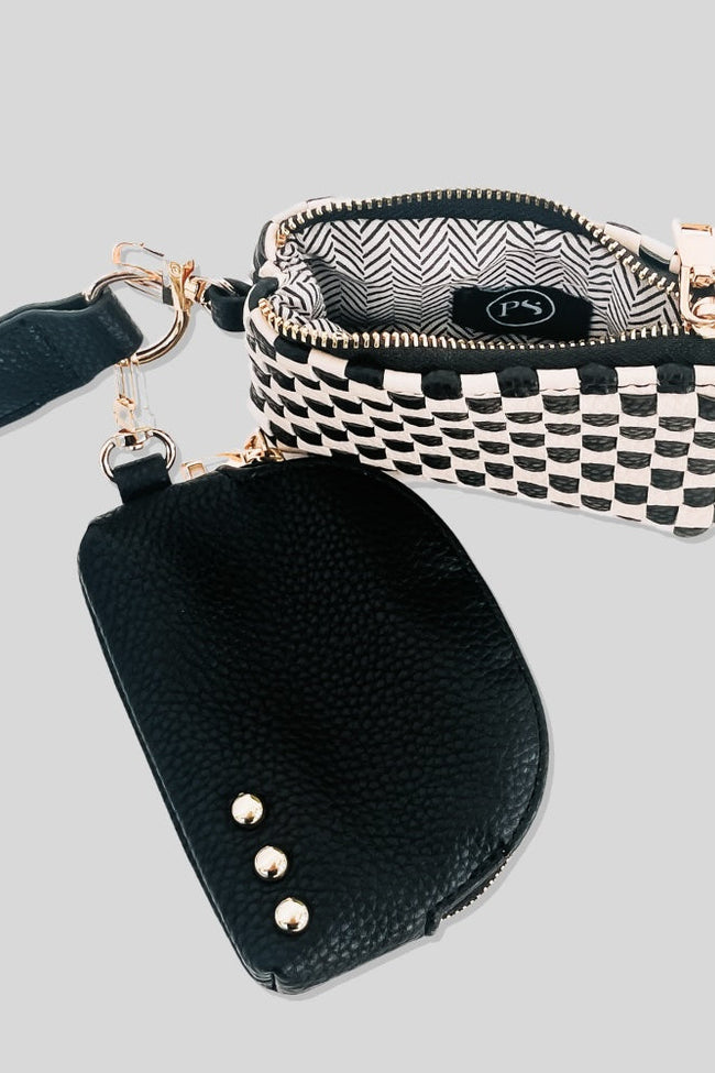 Wonderlust Woven Dual Pouch Wristlet