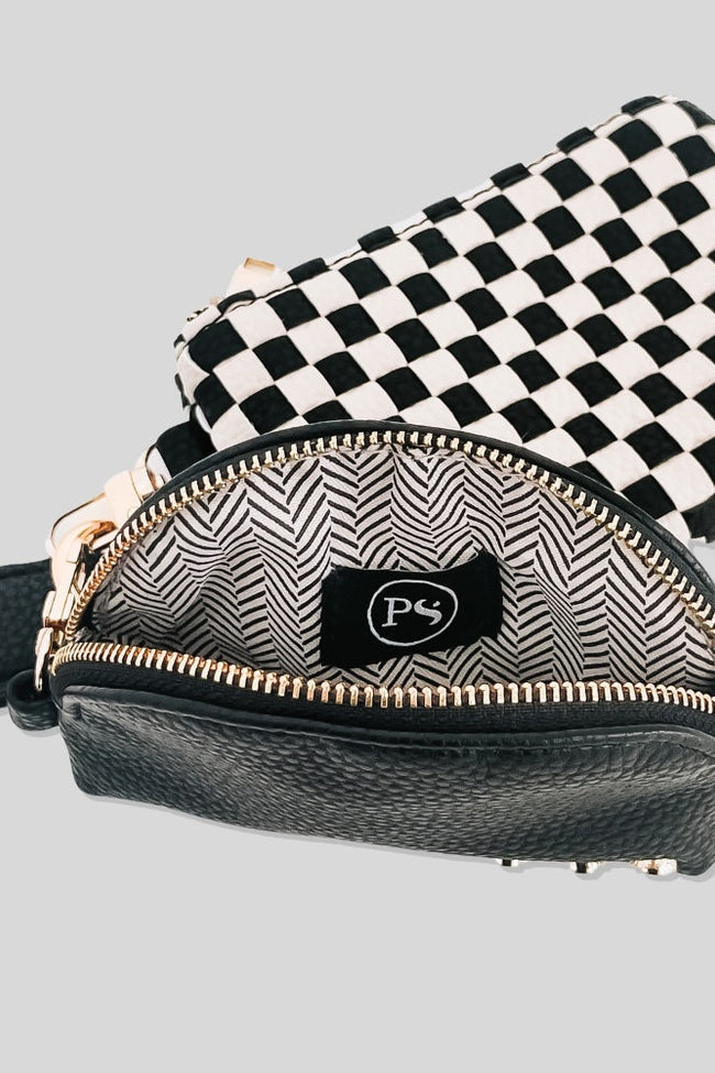 Wonderlust Woven Dual Pouch Wristlet